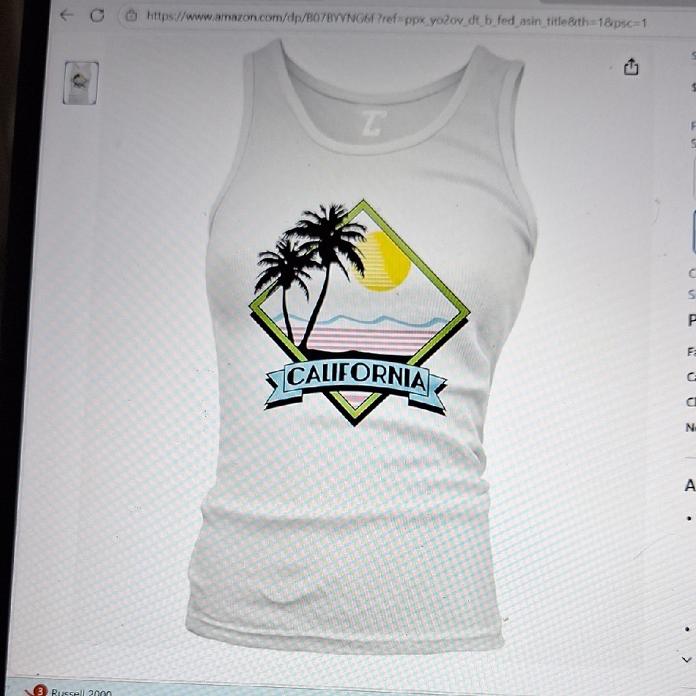 California Palm Tree Tank Top